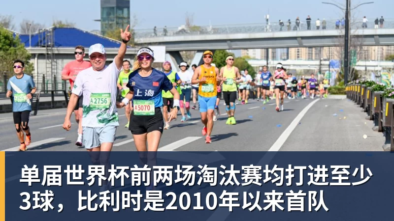 谈球吧单届世界杯前两场淘汰赛均打进至少3球，比利时是2010年以来首队