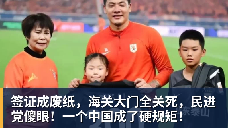签证成废纸，海关大门全关死，民进党傻眼！一个中国成了硬规矩！